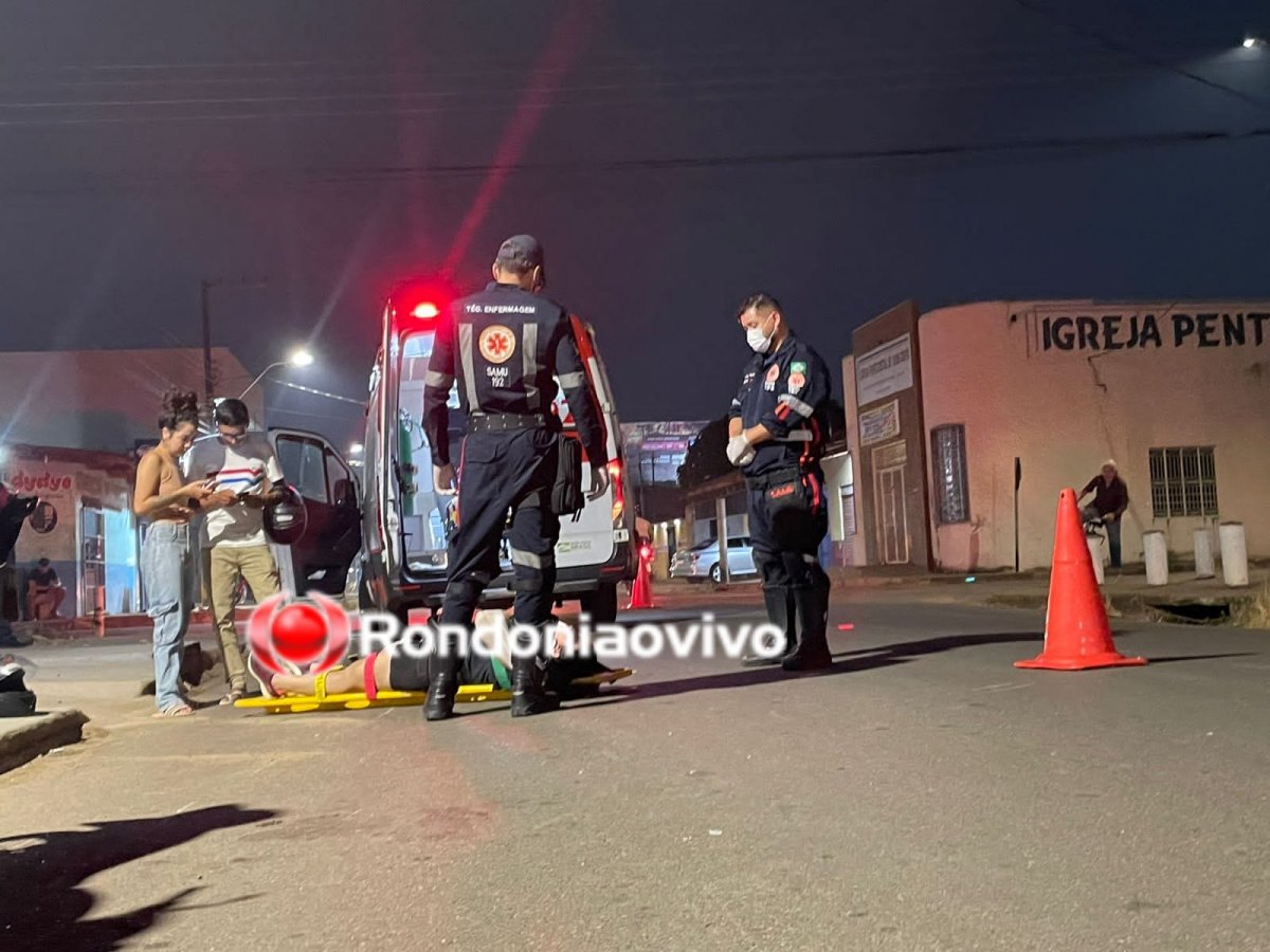 ASSISTA: Vídeo gravou acidente com mãe e filha lesionadas; causadora fugiu 
