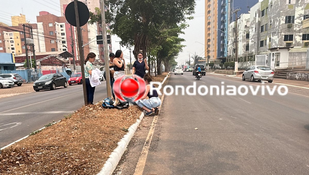 NA RIO MADEIRA: Passageira de moto aplicativo sofre graves lesões na cabeça em acidente