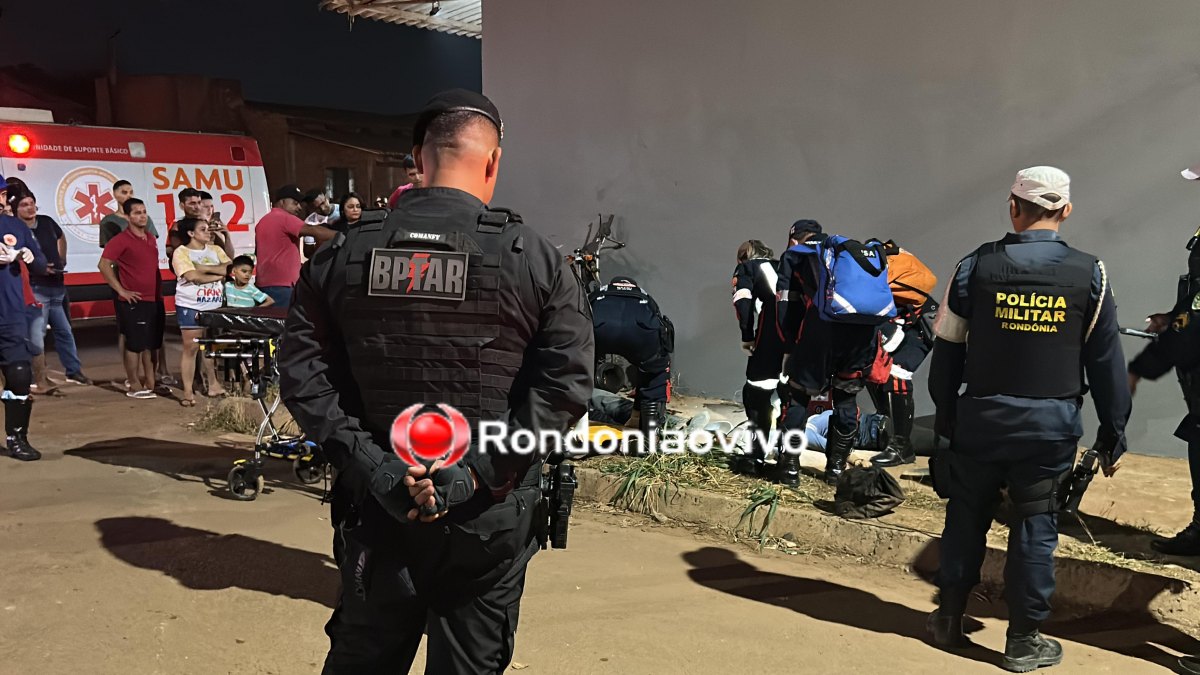 PERDEU O CONTROLE: Mulher morre e homem fica em estado grave após moto bater em parede 