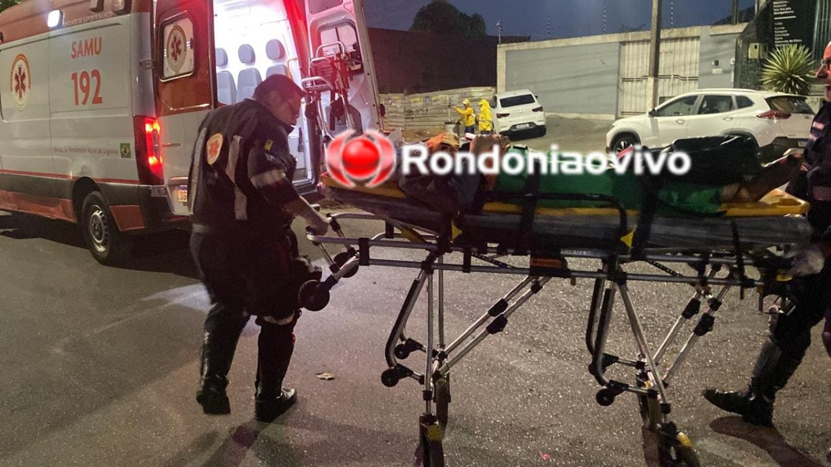 MOTOCICLISTA: Jovem de 23 anos sofre ferimentos após acidente na Avenida Rio Madeira 