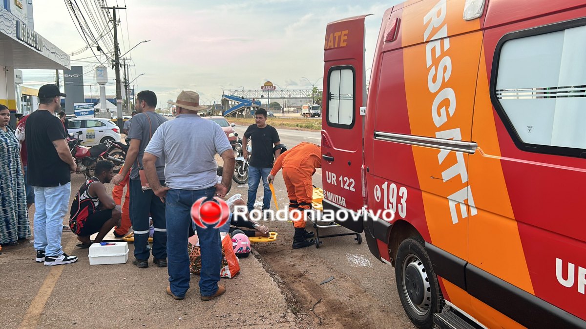 VÍDEO: Mãe e filha ficam feridas após acidente envolvendo cinco veículos 
