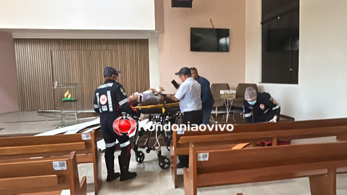 VÍDEO: Homem cai do telhado de igreja do Sétimo Dia na capital