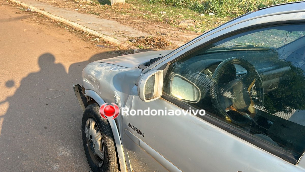 NA RAIMUNDO : Mãe e filho sofrem acidente envolvendo moto e carro na Raimundo
