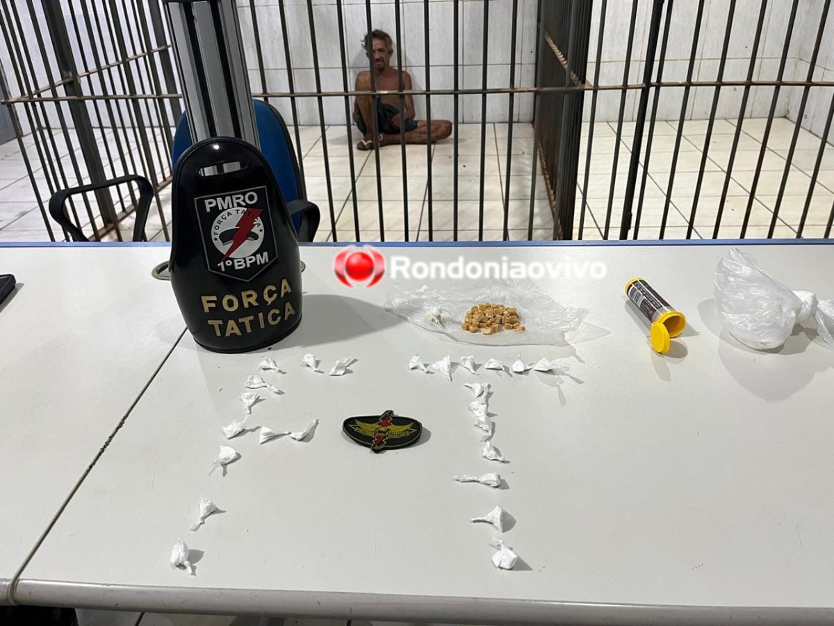 'BOB MARLEY': Acusado de tráfico tenta correr, mas é preso com 71 porções de drogas 