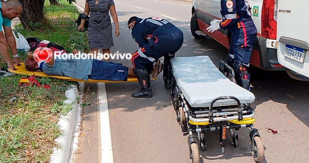 LESÃO NA CABEÇA: Idoso é atropelado por caminhonete na Rio Madeira 