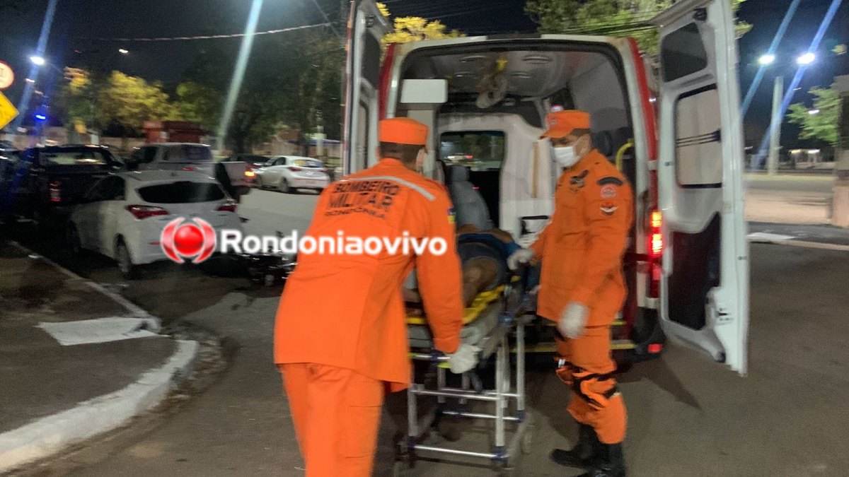 NA FARQUAR: Acidente envolvendo três veículos deixa motociclista ferido 