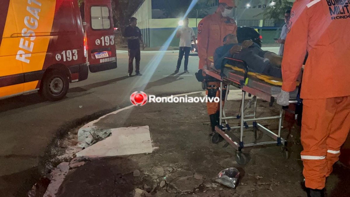 NA FARQUAR: Acidente envolvendo três veículos deixa motociclista ferido 