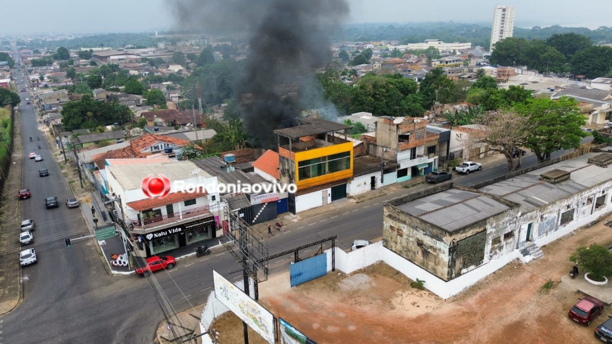 VÍDEO: Incêndio na região Central ameaça atingir residências e comércios