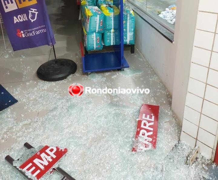 DE NOVO: Farmácia no Centro de Porto Velho é alvo da criminalidade na madrugada