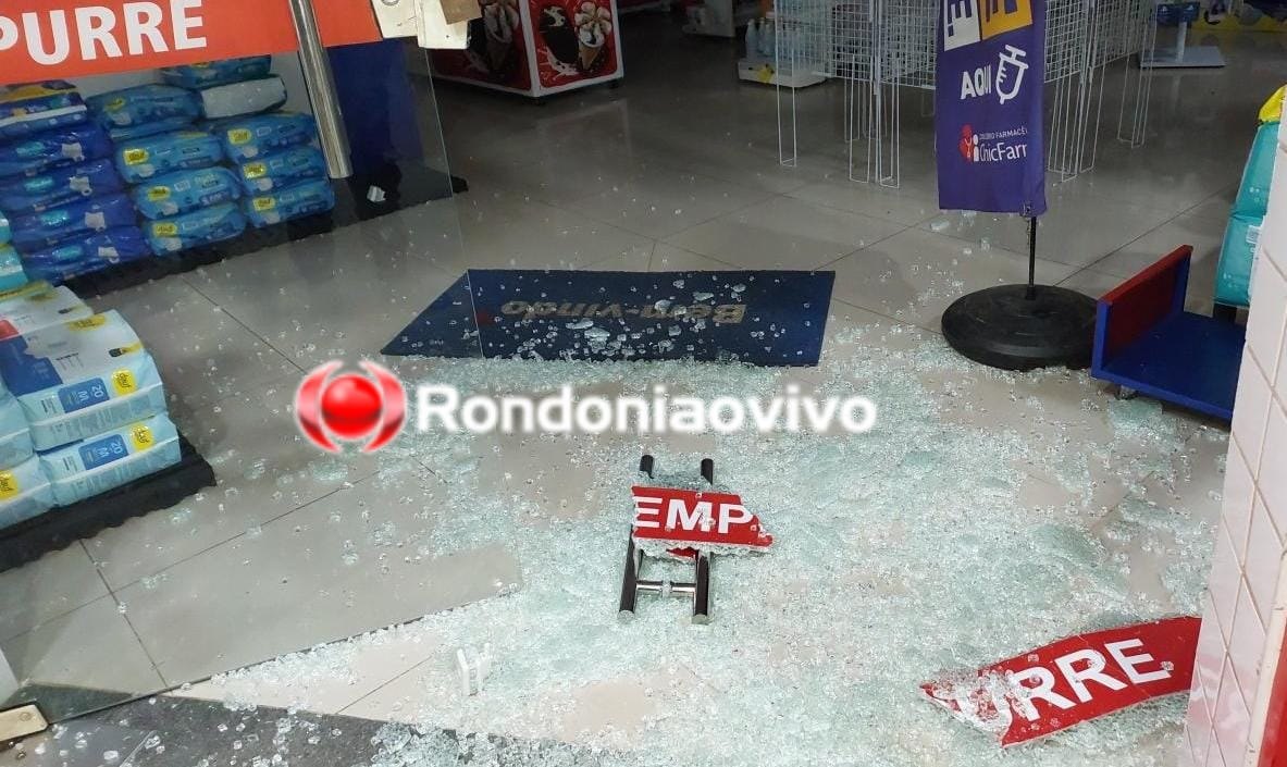 DE NOVO: Farmácia no Centro de Porto Velho é alvo da criminalidade na madrugada
