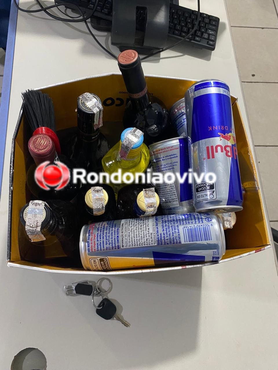 NÃO QUINTOU: Homem é preso furtando garrafas de whisky e energético no Assaí