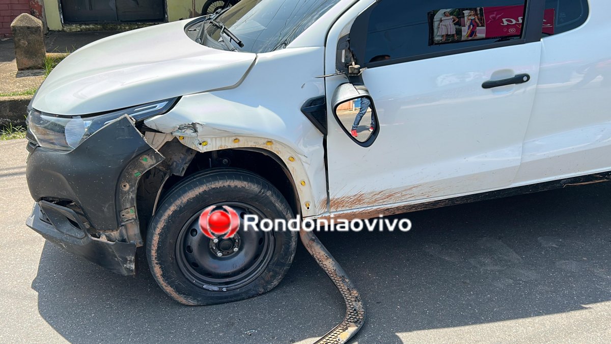 FORTE COLISÃO: Roda de moto é arrancada e mulher fica gravemente ferida