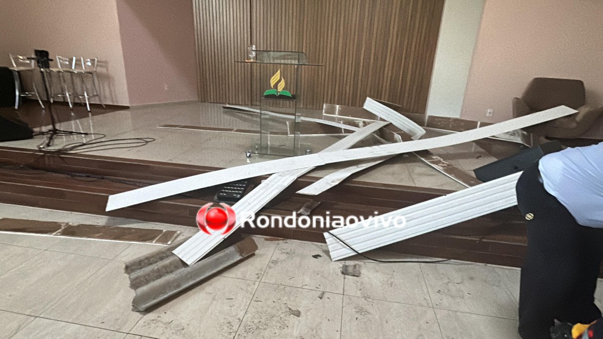 VÍDEO: Homem cai do telhado de igreja do Sétimo Dia na capital