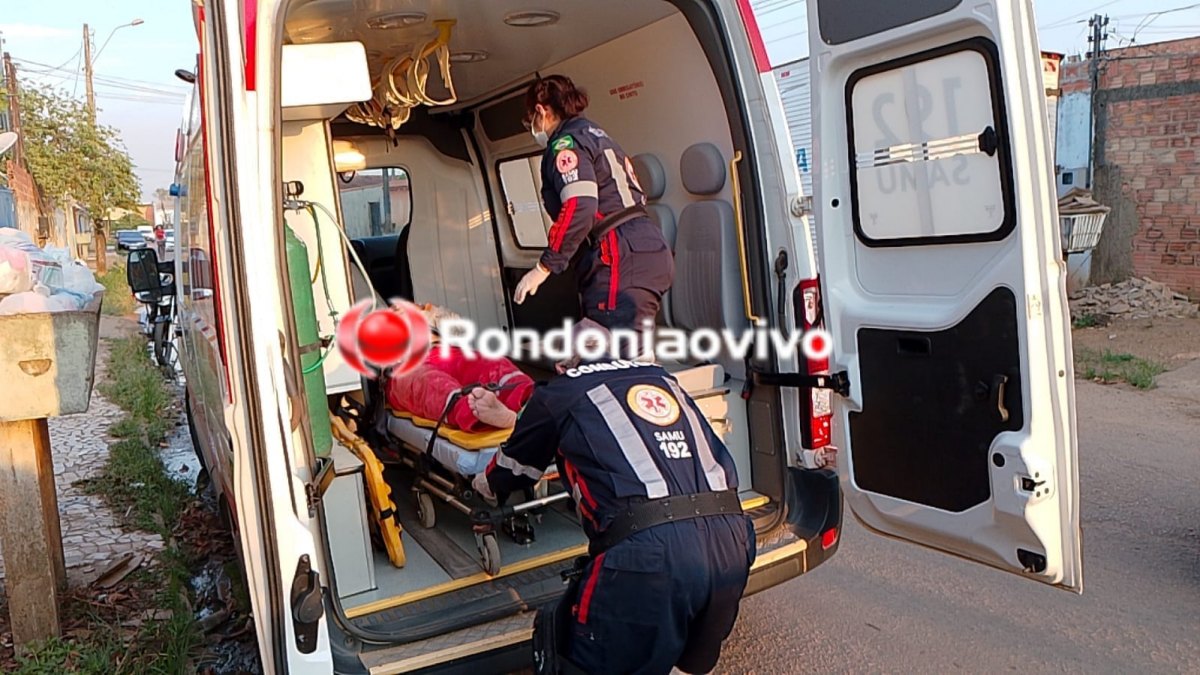 67 ANOS: Idoso sofre fratura após cair do telhado de residência na zona Sul