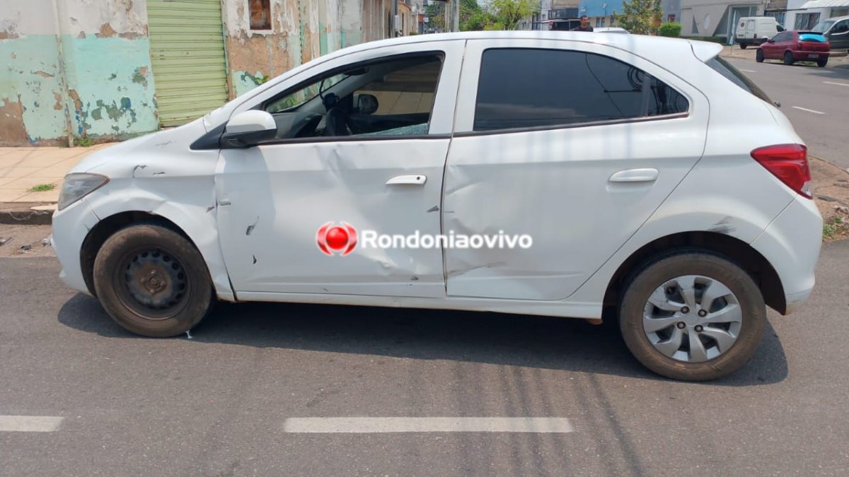 ONIX AVANÇOU : Motociclista fica seriamente ferido após colisão contra carro no Centro