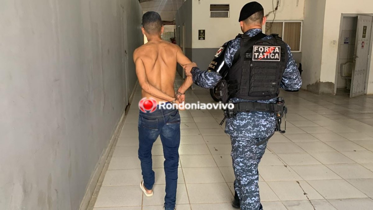 'SEI ONDE MORA': Força Tática do 1° BPM prende apenado que roubou mulher na frente de crianças