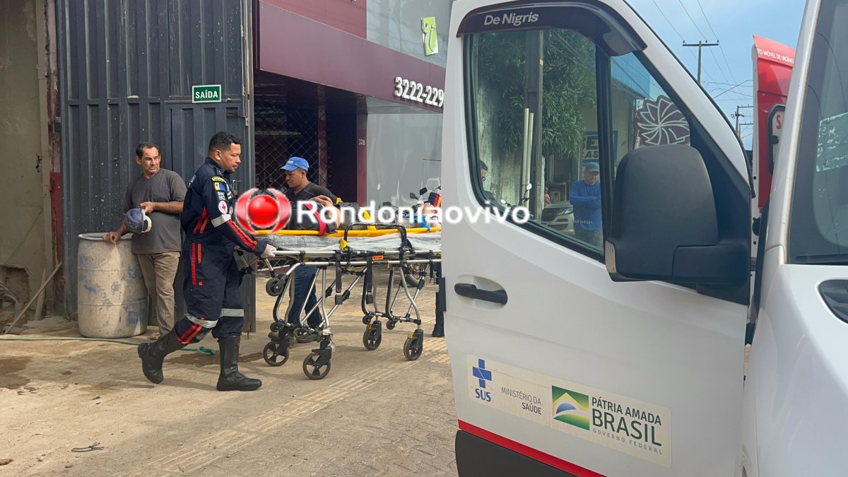 VÍDEO: Trabalhador é vítima de choque elétrico em gráfica