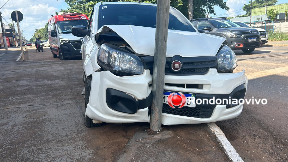 NA JORGE TEIXEIRA: Criança e grávida ficam feridas após carro de app bater em estrutura de semáforo 