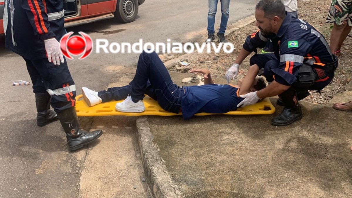 MOTO E CARRO: Primos sofrem grave acidente a caminho da escola no bairro Lagoa