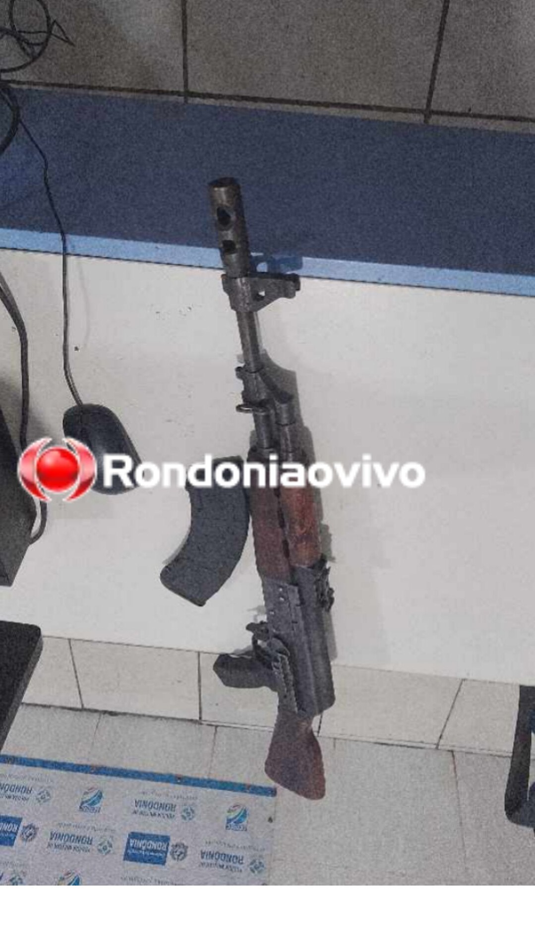 FLAGRANTE: Traficante é preso com fuzil e 44 tabletes de cocaína na BR-364