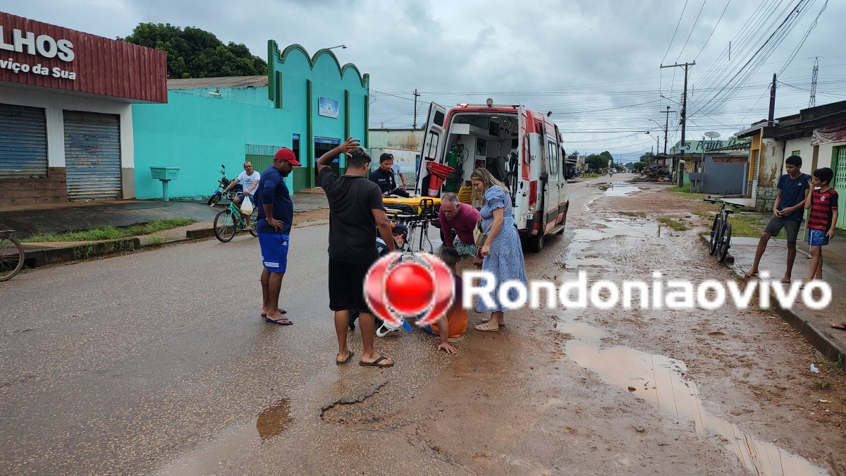 VÍDEO: Motociclista sofre grave acidente após condutor de carro avançar preferencial