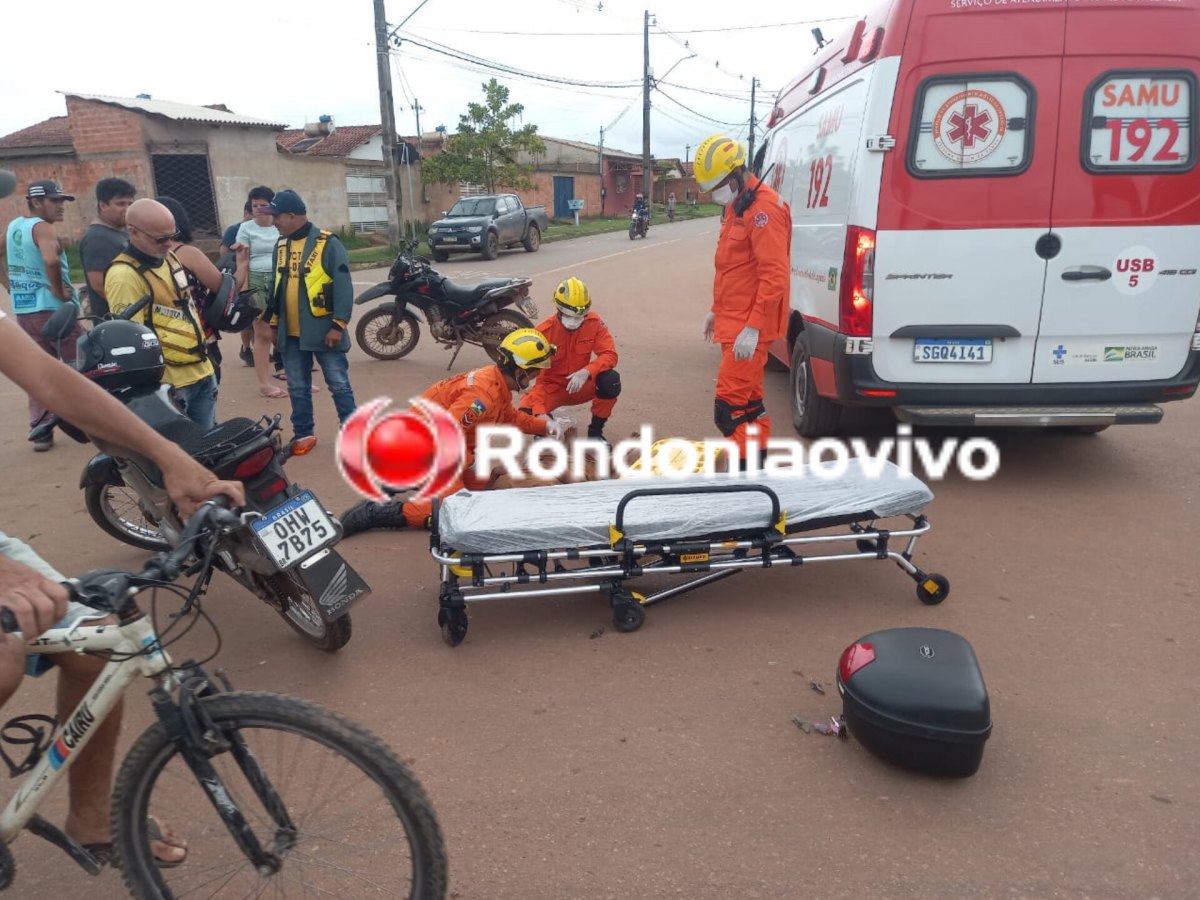 URGENTE: Idoso sofre grave fratura exposta em acidente no Cristal da Calama