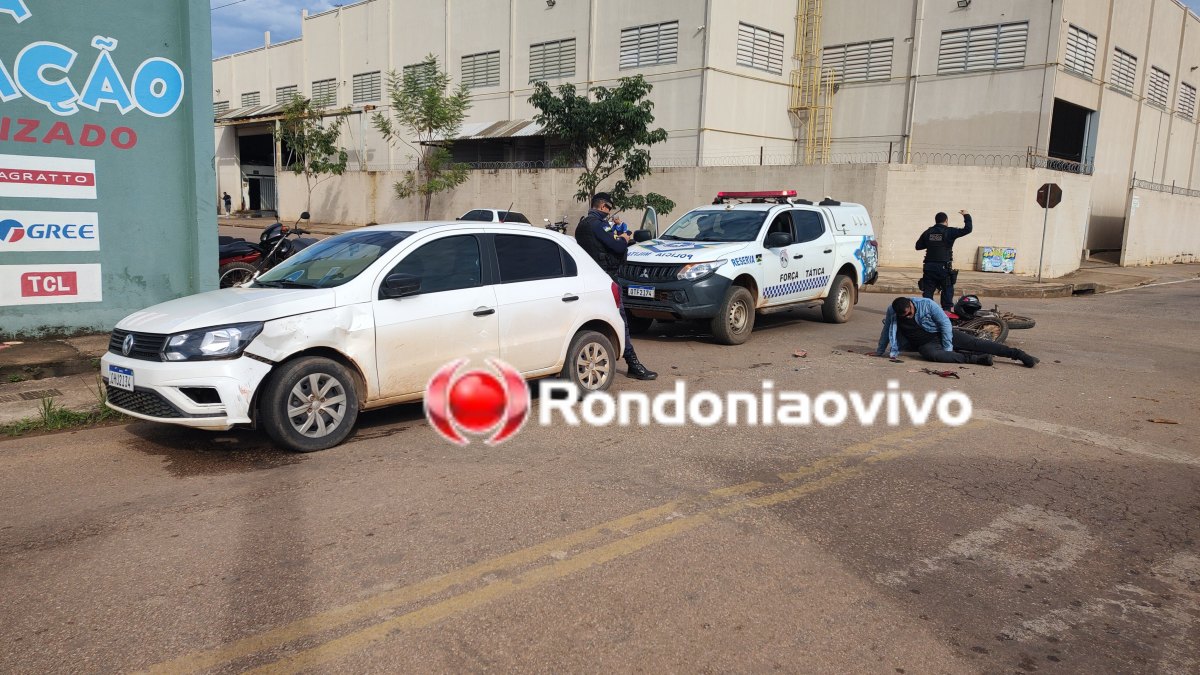 VÍDEO: Motorista de aplicativo avança cruzamento e deixa motociclista ferido