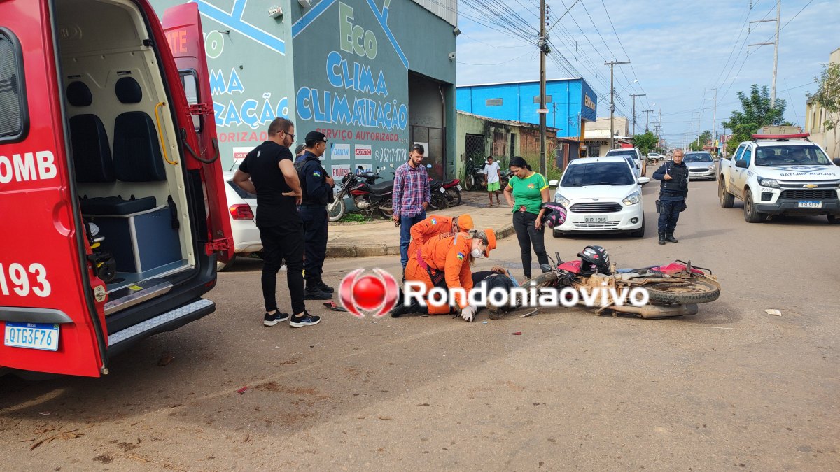 VÍDEO: Motorista de aplicativo avança cruzamento e deixa motociclista ferido