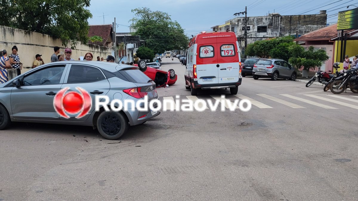 VÍDEO: Capotamento de Gol deixa motorista ferido na Dom Pedro II