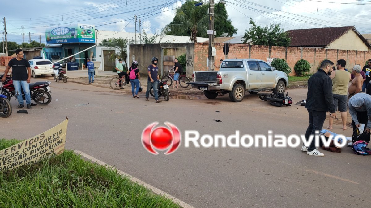 NA RIO DE JANEIRO: Grave acidente entre motocicletas e Hilux deixa três vítimas