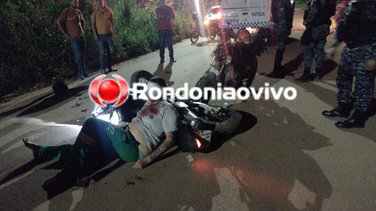ACIDENTE FRONTAL: Dois ficam gravemente feridos após batida de frente entre motos na Calama