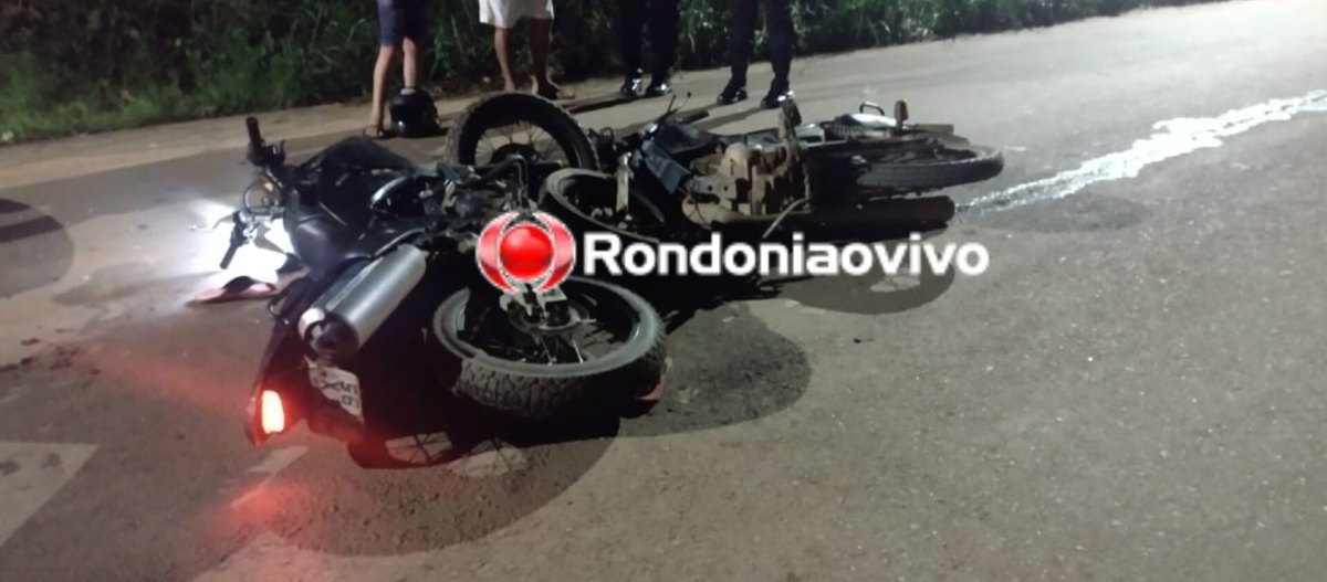 ACIDENTE FRONTAL: Dois ficam gravemente feridos após batida de frente entre motos na Calama