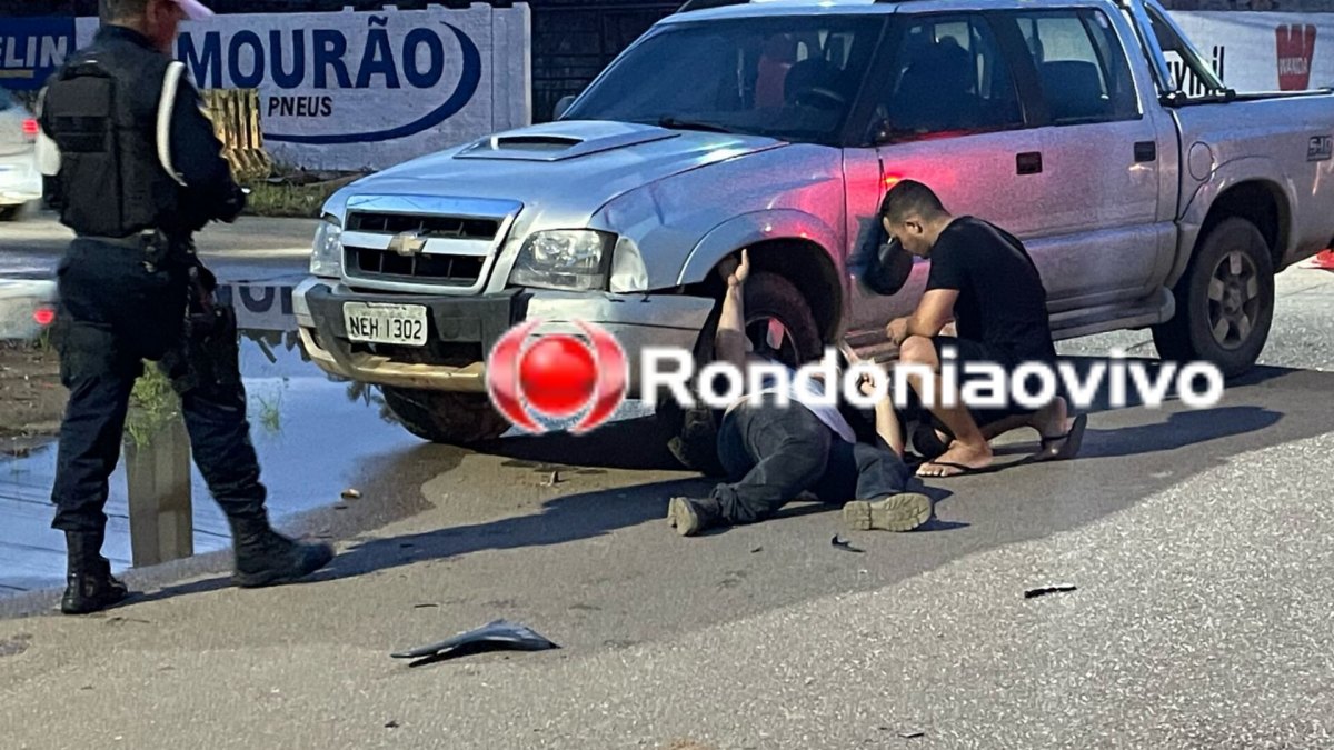 S10 AVANÇOU: Motociclista quebra a perna após grave acidente na 'Raimundo' 