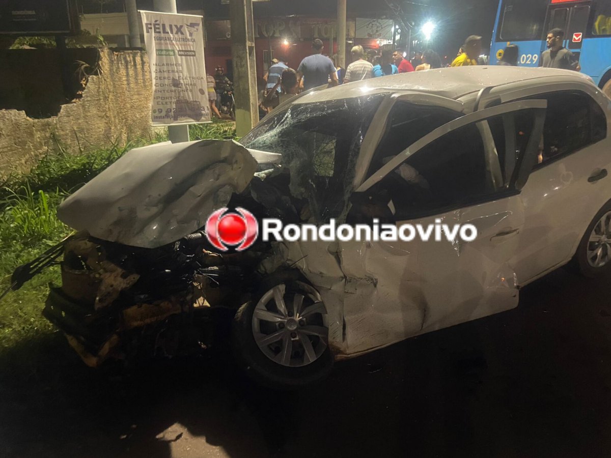 VÍDEO: Grave acidente entre carro e ônibus deixa feridos e motorista foge