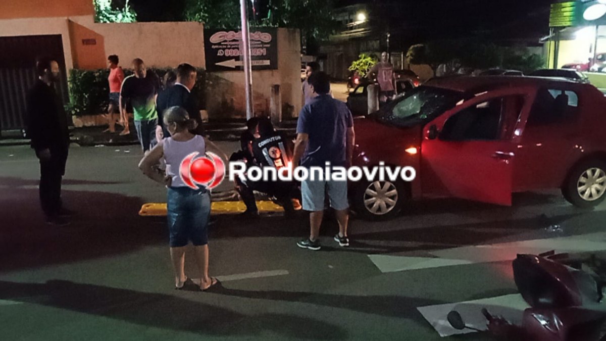 DOM PEDRO II: Motociclista é atropelado por carro ao avançar semáforo vermelho 
