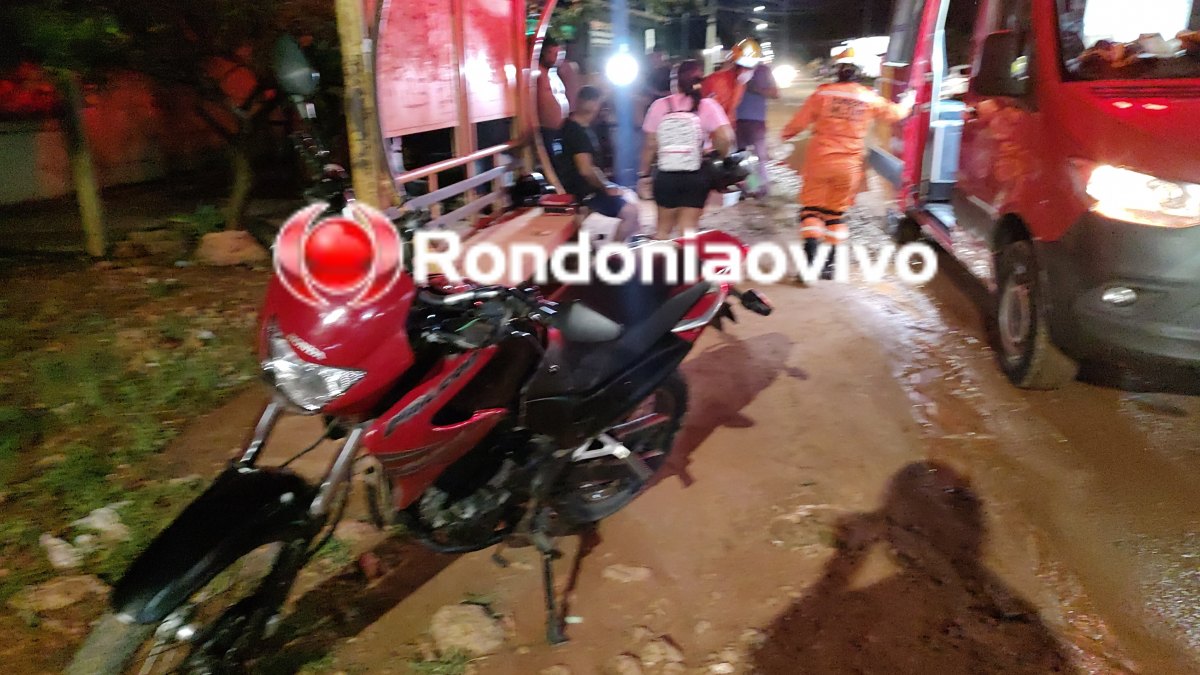 VÍDEO: Motociclista sofre grave fratura após colisão frontal na Petrolina 