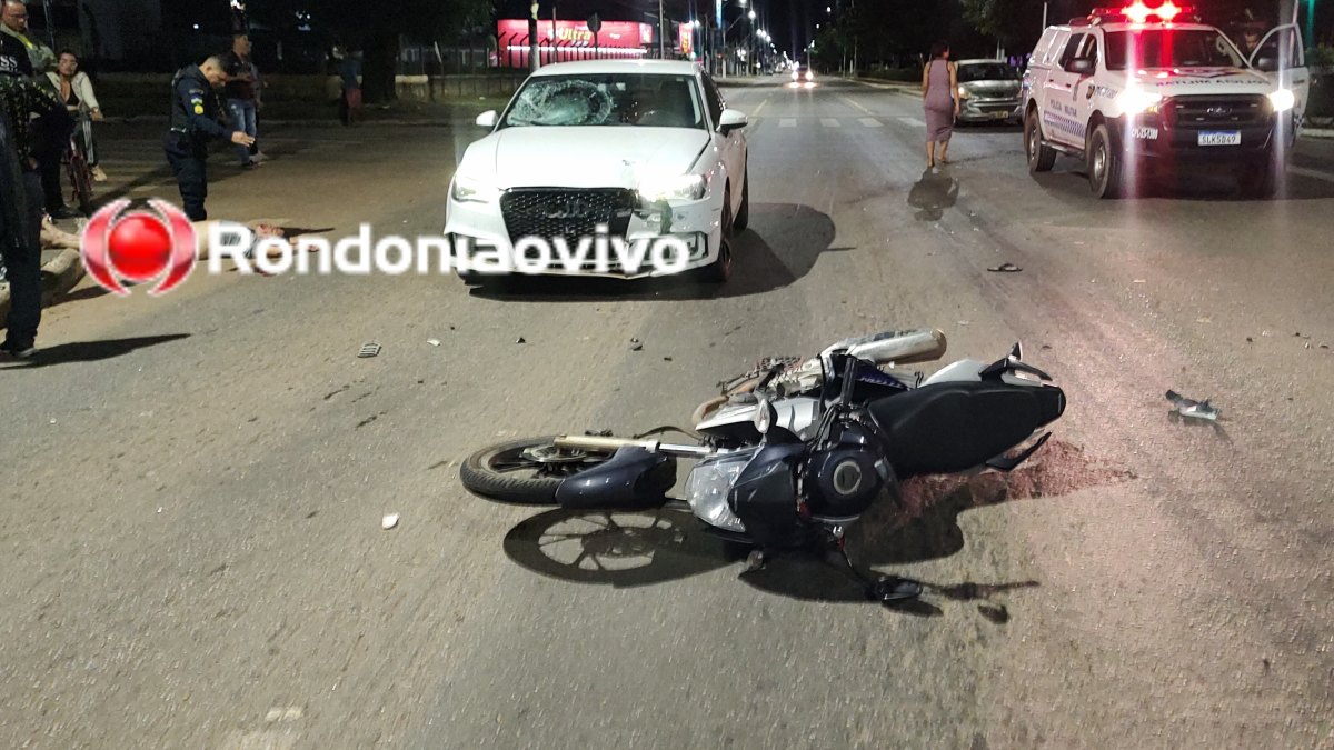 EMBRIAGADO: Motorista de carro Audi atropela e deixa motociclista em estado grave 