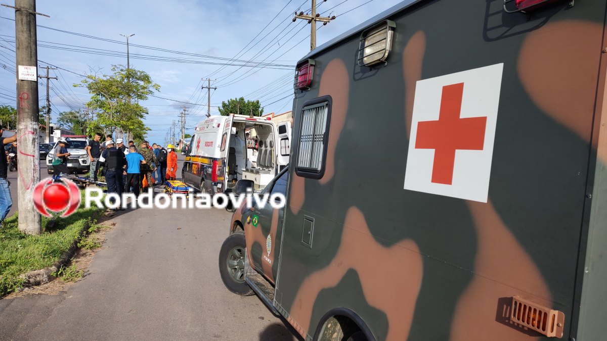 NO FORMIGUEIRO: Militar do Exército sofre grave acidente e motociclista foge