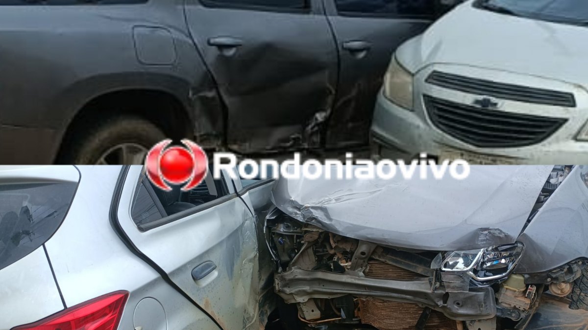 FORTE IMPACTO: Veículos ficam destruídos em violenta batida na Sucupira 