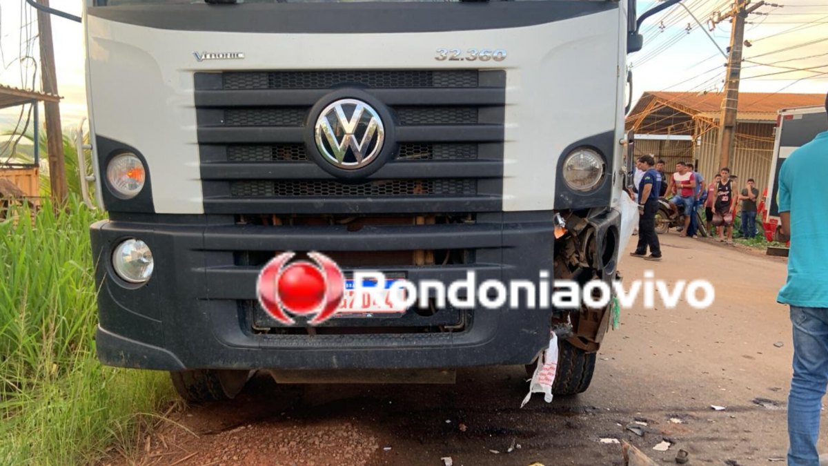 BATIDA FRONTAL: Motociclista morre atropelado por caminhão boiadeiro na Estrada do Belmont 