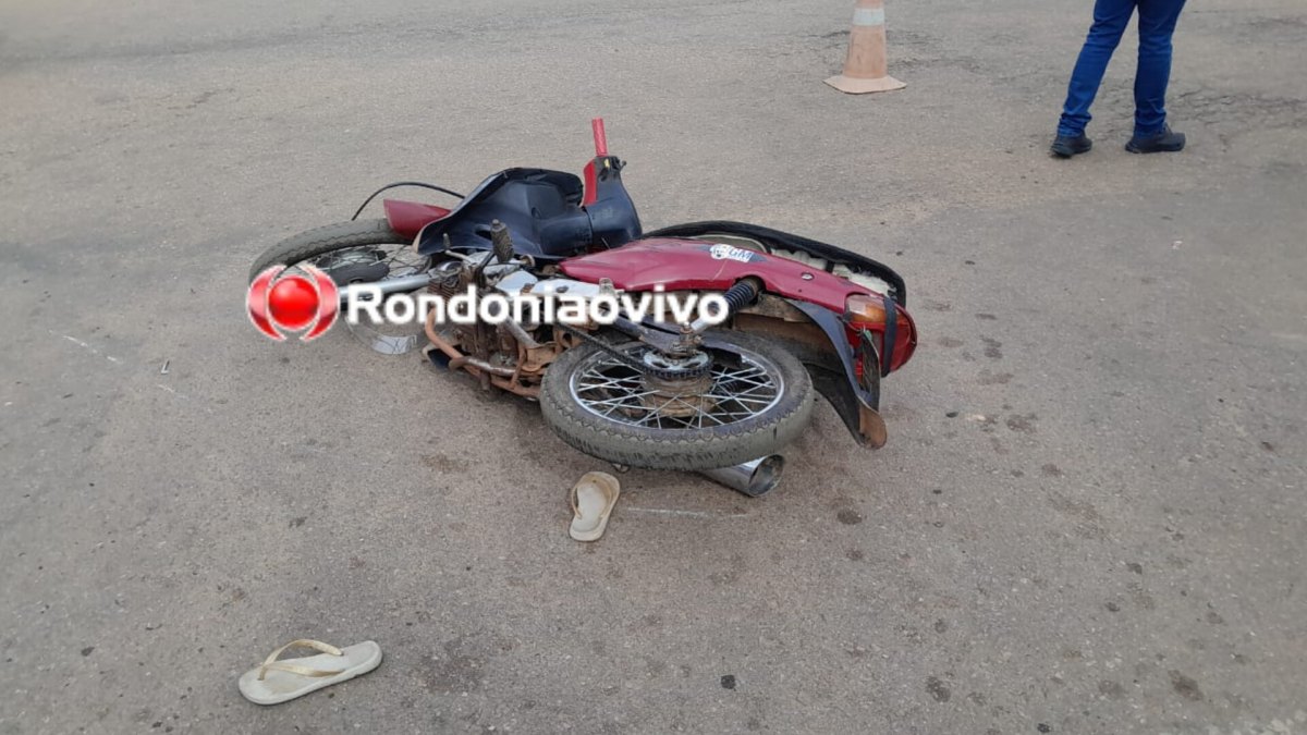 VÍDEO: Mulher sofre fratura exposta após motorista de Creta avançar cruzamento