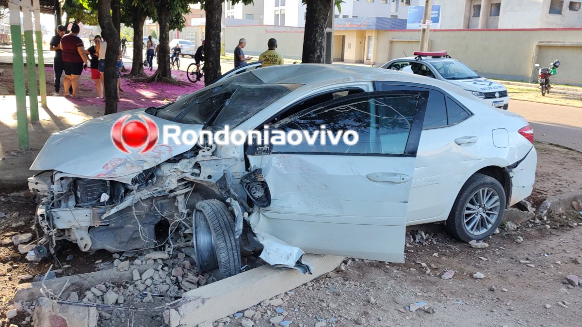 ESTRAGO: Embriagado, motorista de Corolla promove destruição na zona Leste 