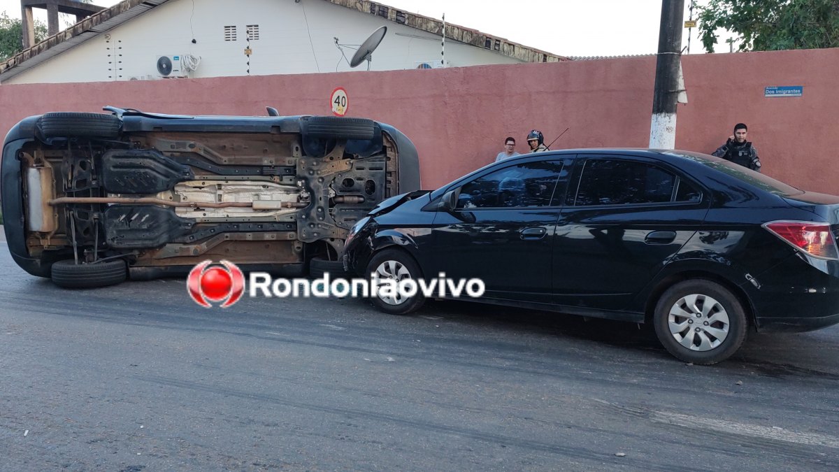 IMPRUDÊNCIA: Jeep Compass capota após grave batida na Imigrantes 