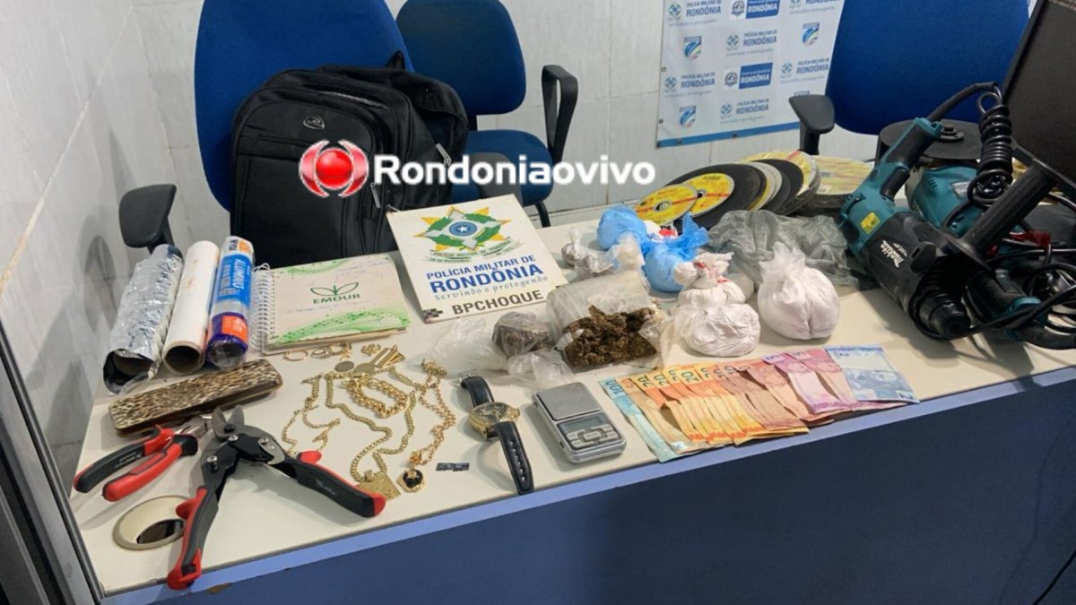NO TANCREDO: Policiais do BPCHOQUE prendem traficante e fecham boca de fumo em apartamento 