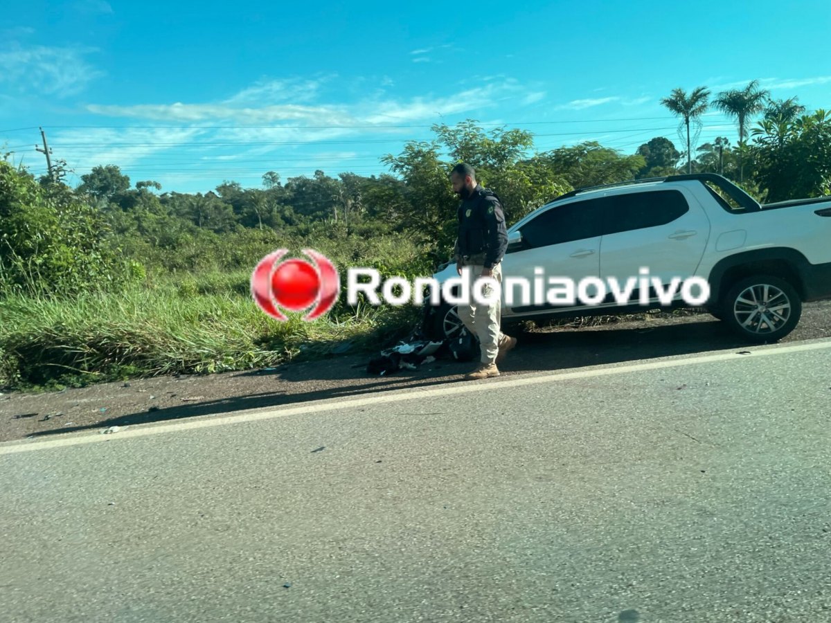 TRÁGICO: Dois morrem em colisão de frente entre moto e carro na BR-364