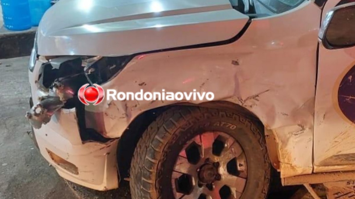 NA RAIMUNDO: Viatura da PM bate na lateral de S10 durante perseguição; motorista ingeriu bebida 
