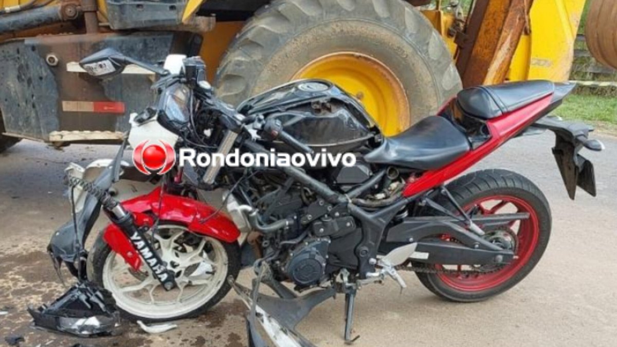 PRÓXIMO AO CEMITÉRIO: Colisão entre trator e moto deixa homem de 30 anos ferido 