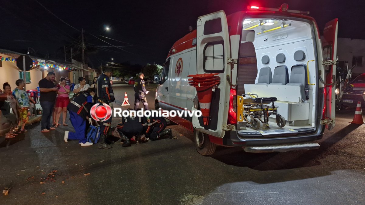 URGENTE: Passageira de moto sofre grave fratura após colisão; piloto é preso com drogas 