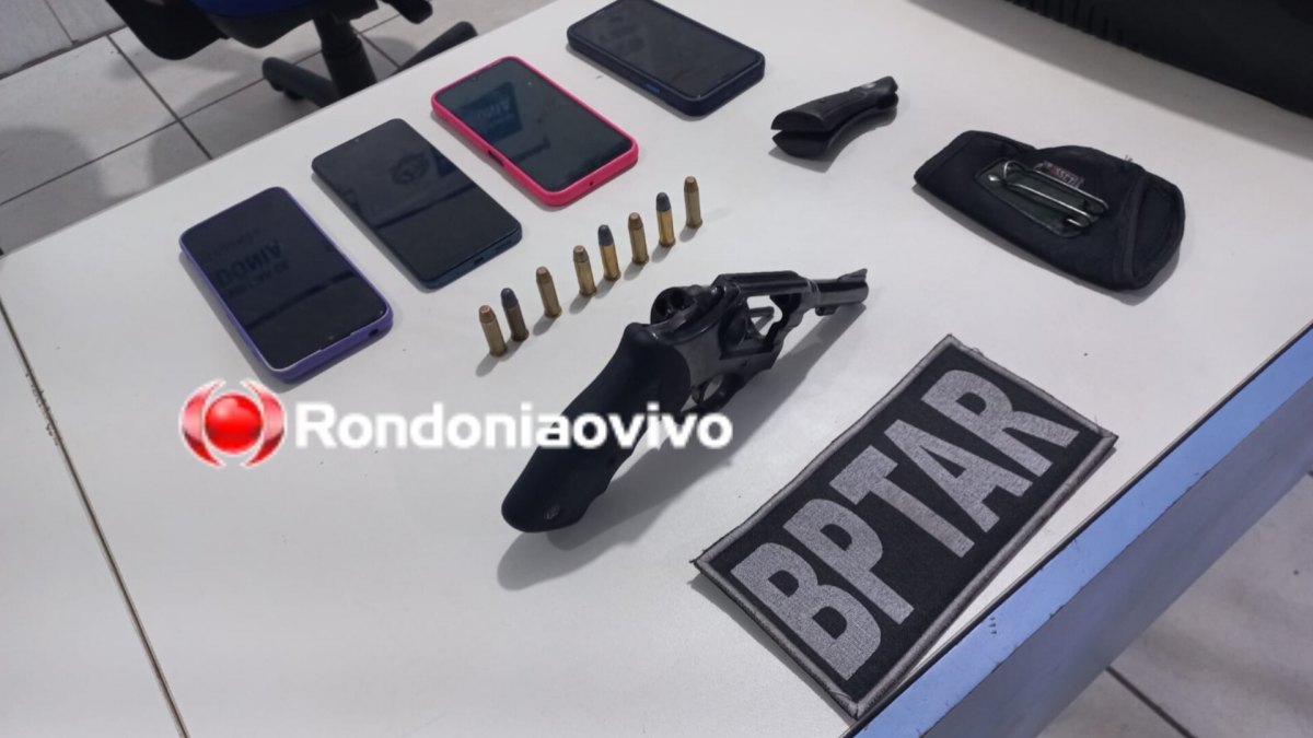NO TIRADENTES: BPTAR prende membro de grupo criminoso com arma e celulares sem procedência 