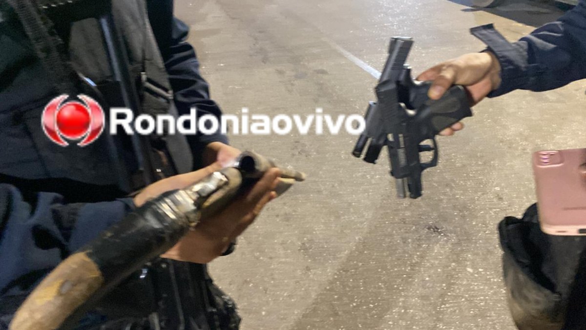 NO PLANALTO: 'Bando do CV' é flagrado com três armas em carro após denúncia de tiroteio 